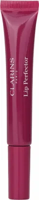 Produktbild von Clarins Lip Perfector, Violett, plum shimmer, Färbung, Glowing, Nährend, Aufpolsterung, Tube, PARAFFINUM LIQUIDUM/MINERAL OIL/HUILE MINERALE. DIISOSTEARYL MALATE. HYDROGENATED STYRENE/ISOPRENE..., 12 ml