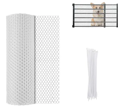 Obrázek produktu pro Plastový drátěný plot zahradní plot 40 x 500 cm s 20 stahovacími pásky