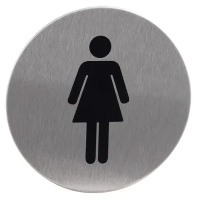 Produktbild von Piktogram "Dámy" Ø75x1,2 mm okrúhly nerez