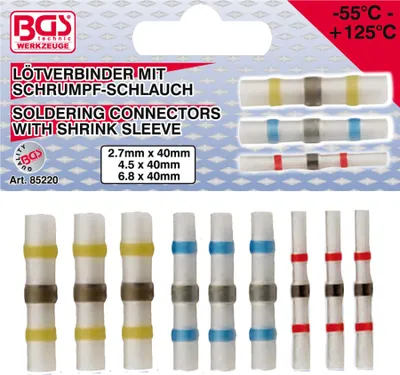 Zdjęcie produktu dla BGS technic Soldering Connector Assortment, 10 mm, 10 g
