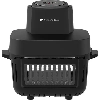 Image de Friteuse a air sans huile - CONTINENTAL EDISON - CEFR642G - 1600 W - 6 L et 4,2 L - Noir