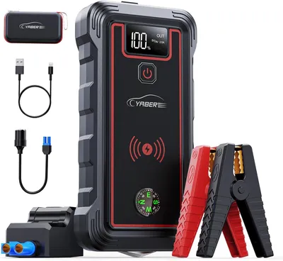 Zdjęcie produktu dla Powerbank do rozruchu samochodów - Jumpstarter i booster rozruchowy - 5000A - 23800 mAh - Do samochodów i motocykli 12V