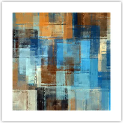 Produktbild von Poster - Poster ohne Rahmen - Abstraktion modern - 40x40 cm - Wand Bild - Wanddeko - Wandbilder - Kunstposter - Wandposter - Bilder - Kunstdruck - Wanddekoration - Wandbild - P2XAC40x40-3418