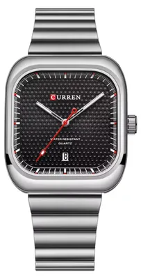 Obrázek produktu pro Pánské hodinky CURREN 41640 stříbrné s černým ciferníkem KP41640