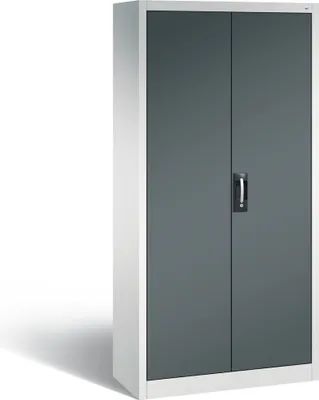 Produktbild von C+P Werkstattschrank | HxBxT 195x93x40cm | Lichtgrau/Anthrazit