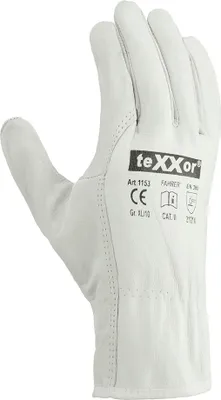 Produktbild von teXXor® Rindnappaleder-Handschuhe FAHRER 8, natur