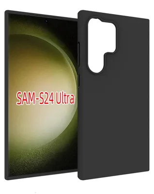 Produktbild von MobyDefend Hülle für Samsung Galaxy S24 Ultra - Dünne matte schwarze TPU Schutzhülle