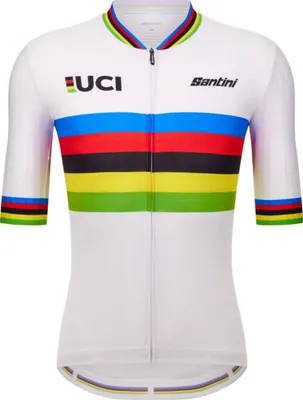 Obrázek produktu pro Cyklistický dres SANTINI s krátkým rukávem - UCI WORLD CHAMPION - vícebarevný XL