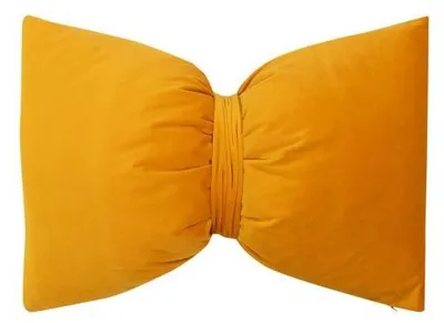 Productafbeelding van Mars & More: Boogvormige kussens, fluweel, honinggeel, 40x60 cm