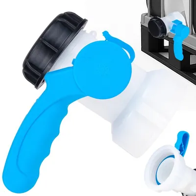 Produktbild von Garronda IBC Absperrventil S60x6 Innen- und Außengewinde Kunststoff Kugelventil für IBC Tank und Mauser Auslaufventil mit Dichtung für Wasser Chemie und Garten GD-0216