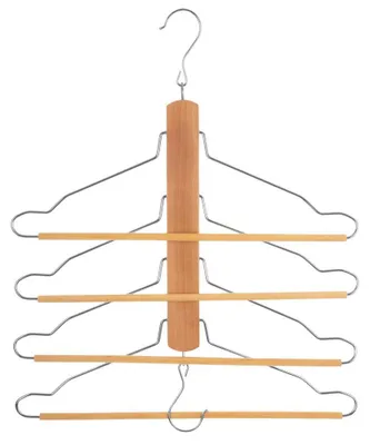 Produktbild von Kleiderbugel - 4 Hosen - Holz/Metall - 42 x 45 cm