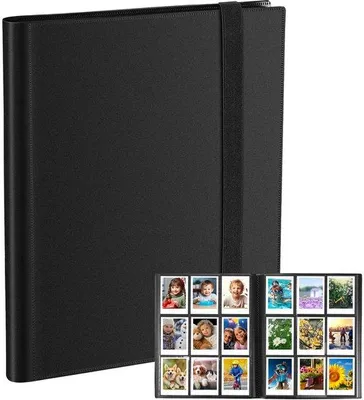 Produktbild von Ibenzoa® Großes Fotoalbum für ZINK-Fotopapier - kompatibel mit Polaroid (5 x 7,6 cm), Kodak ZINK & Fujifilm Instax Mini (5,4 x 8,6 cm) sowie HP Sprocket – Platz für 360 Fotos