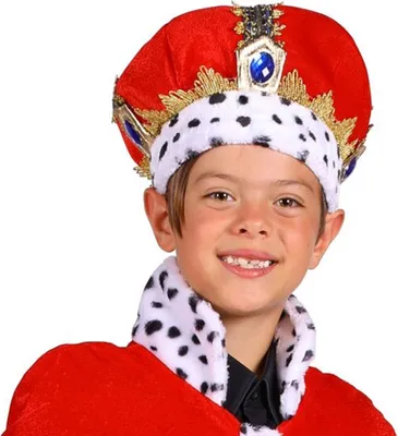 Produktbild von T2807-0500 rot-goldfarbende Kinder Junge Mädchen Königskrone Königsmütze