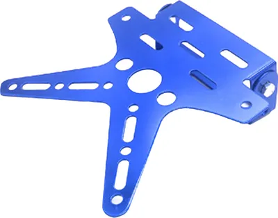 Produktbild von Motorrad Kennzeichenhalter - Faltbares und winkelverstellbares Design in Blau - Universell einsetzbar fr Motorr?der