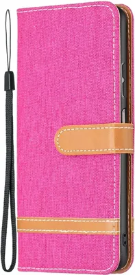 Produktbild von König Design Hülle kompatibel mit Samsung Galaxy A23 Kunstleder Handyhülle - Handy Case Rosa Rot