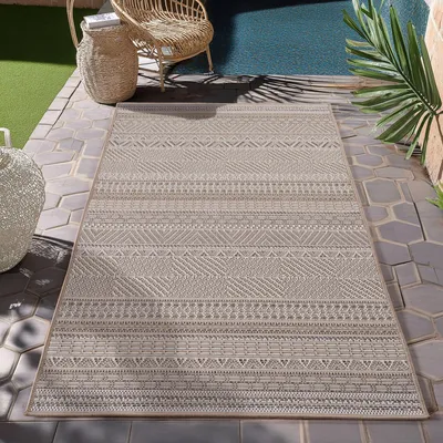 Obrázek produktu pro Homebyhome Venkovní Koberec Vod?odolný a UV Odolný Ideální do Kuchyn? na Balkon Terasu Zahradu i Obývací Pokoj, Velikost: 80x150 cm