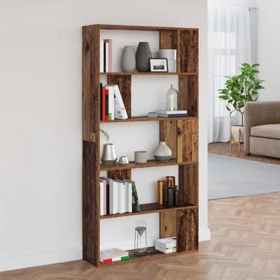 Immagine prodotto di Maison Exclusive - Libreria, 80 x 24 x 159 cm, realizzata in legno composito e legno di recupero