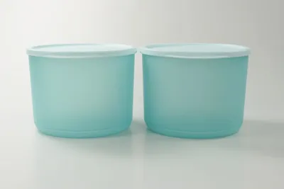 Produktbild von TUPPERWARE Kühlschrank Geburtstagskracher rund 2,1L (2) türkis Frischebehälter