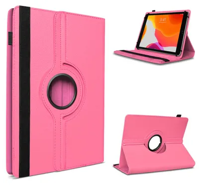 Produktbild von Tablet Hülle für OSCAL Pad 30 Tasche Schutzhülle Case 360 Grad Drehbar 10,1 CoverFarbe 360 Uni:Pink
