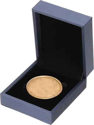Produktbild von Münzpräsentationsbox - Münzpräsentationsbox mit Münzhalter - Geeignet für 50mm Münze für Silberdollarmünzen-Sammler - Blau