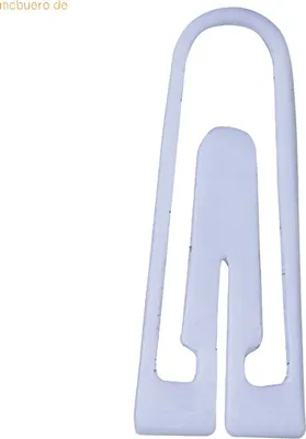 Produktbild von Alco Briefklammer Plastik 26mm weiß 100 Stück