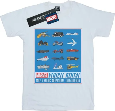 Produktbild von Marvel - "Vehicle Rentals" T-Shirt für Herren BI38737 (S) (Weiß)