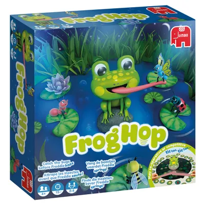 Produktbild von Jumbo Frog Hop, Kartenspiel, Glücksspiel, 4 Jahr(e), 15 min, Familienspiel