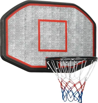 Produktbild von Basketballkorb Schwarz 109x71x3 cm Polyethylen