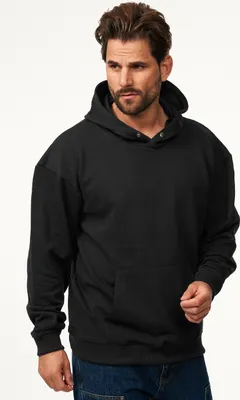 Produktbild von SOULSTAR Herren Kapuzenpullover S2OSAN Herren Oversize Kapuzenpullover mit Button Pullover Sweater