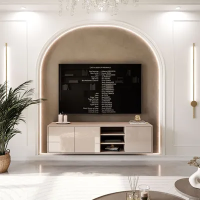 Produktbild von TV-Schrank SANAYI in Kaschmir Hochglanz