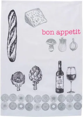 Immagine prodotto di Strofinaccio da cucina e da stoviglie "Bon Appétit", 50 x 70 cm