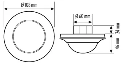 Productafbeelding van ESY Deckenbewegingsmelder - PD-C360i/24 DUO DALI, inbouwmodel, bereik ongeveer... D