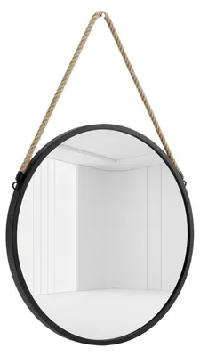 Zdjęcie produktu dla Lustro okrągłe na jutowym sznurku GEMA, Ø 37 cm