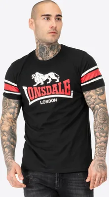 Immagine prodotto di Maglietta uomo regular fit HEMPRIGGS Nero/Rosso/Bianco 3XL Lonsdale