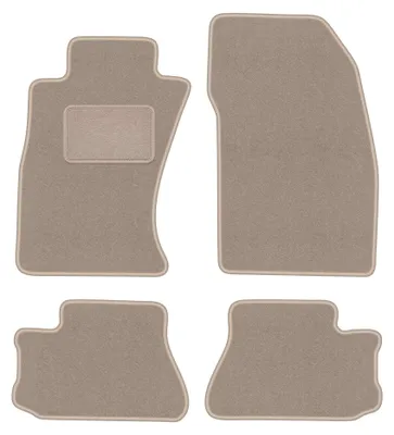 Produktbild von Velours-Fußmatten für Mitsubishi 3000GT 1994-2001 (Coupé) – 4-tlg, Beige, passgenau – Wielganizator LUX