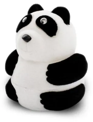 Immagine prodotto di Scatola regalo in pelle scamosciata Panda KDET1