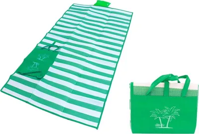 Zdjęcie produktu dla Ag366A Mata Plażowa Z Poduszką Zielona