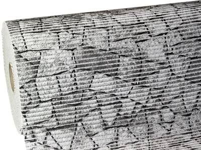 Produktbild von Badematte Rutschfest Antirutschmatte Weichschaummatte – nach Maß zuschneidbar – Grau Schwarz Steinpflaster (4114-2) 110x65 cm