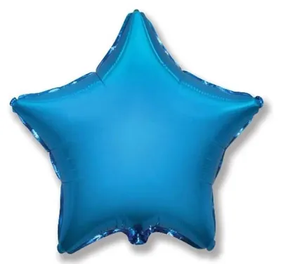 Image de Ballon en aluminium 45 cm Étoile bleue