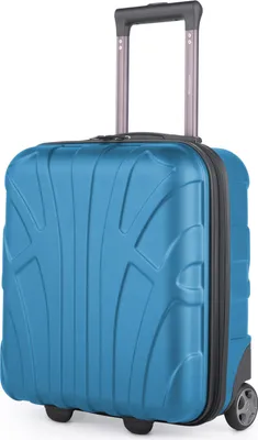 Produktbild von Suitline - Handgepäck 45x36x20 cm kleiner Koffer EasyJet Underseat Trolley, Kabinenkoffer 45cm Freigepäck Flugzeug Unter-Sitz Pilotentrolley 30 Liter ,Cyanblau