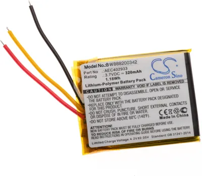 Produktbild von vhbw Akku kompatibel mit AKG N60 NC Wireless Headset Kopfhörer (320 mAh, 3,7 V, Li-Polymer)