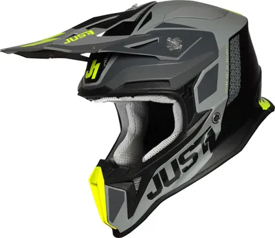 Immagine prodotto di Casco da motocross Just1 J18 Pulsar Colore: Nero opaco/Neon, Taglia: S (55/56)