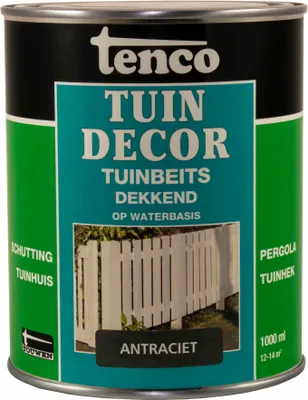 Produktbild von Gartendekor deckend anthrazit 1l Farbe/Lasur Tenco