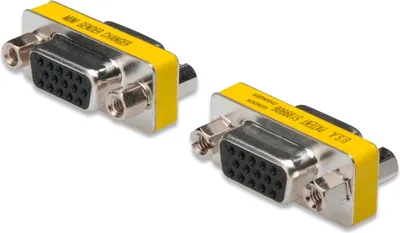 Image de Changeur de sexe DIGITUS HD D-Sub 15 - Adaptateur VGA - Connecteur de 15 pôles - Connecteur de a - Boîtier métallique