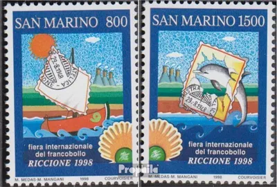 Produktbild von Briefmarken San Marino 1998 Mi 1784-1785 (kompl.Ausg.) postfrisch Briefmarkenmesse
