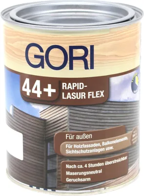 Produktbild von 0,75L Gori 44+ 7805 Eiche Rapid-Lasur Flex Außenlasur Holzlasur