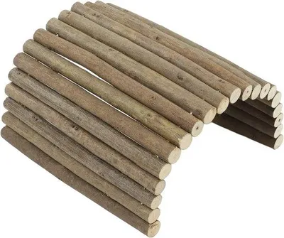 Image de Tunnel en bois pour petits animaux, 20 x 40 cm, pliable