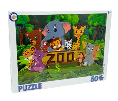 Obrázek produktu pro Puzzle pro děti ZOO - 50 dílků