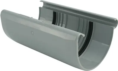 Produktbild von Marley Rinnenverbindungsschale NW 100 mm, halbrund, grau