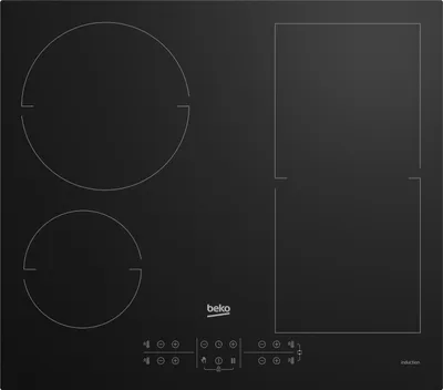 Productafbeelding van Beko HII 64200 FMTR, Zwart, Inbouw, 60 cm, Inductiekookplaat met zones, Glas, 4 zones